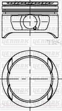 Поршень Yenmak для Opel Kadett E 1987-1991. Артикул 31-04225-000