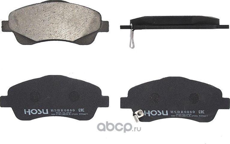 Колодки тормозные перед TOYOTA AVENSIS 03 (Hosu). Артикул HSBR0080