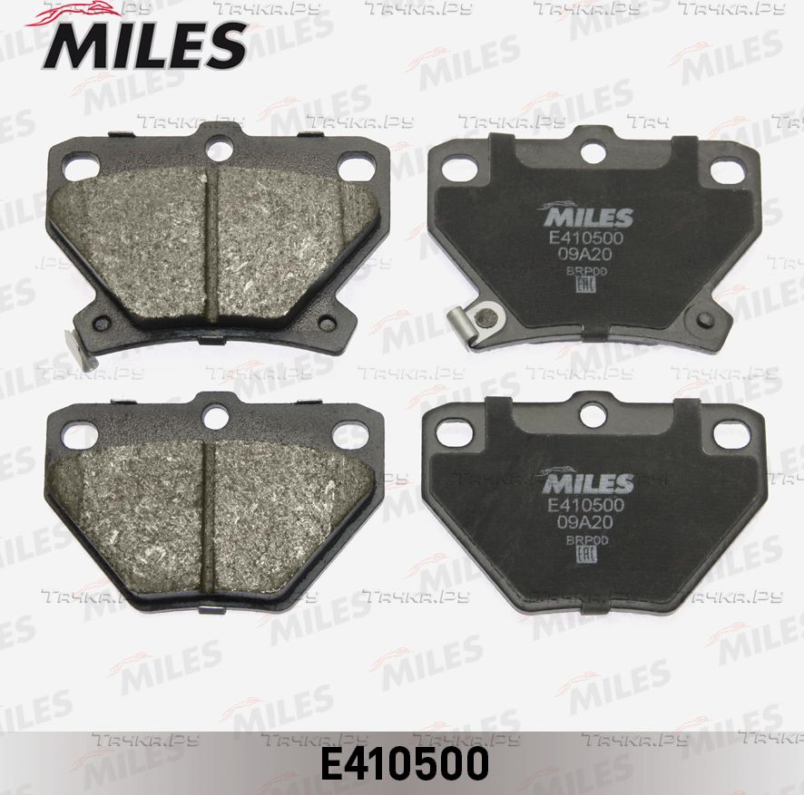 Тормозные колодки Miles (Low-Metallic) для Toyota Yaris Verso 1999-2005. Артикул E410500