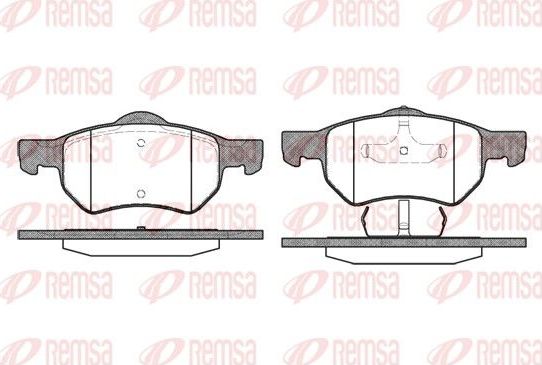 Тормозные колодки Remsa передние для Dodge Caravan IV 2000-2007. Артикул 0882.00