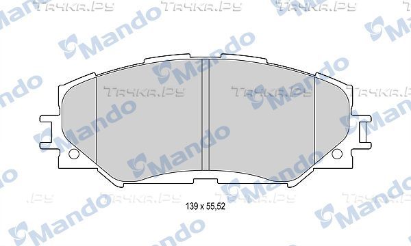 Тормозные колодки Mando передние для Toyota bB I 2000-2005. Артикул MBF015222