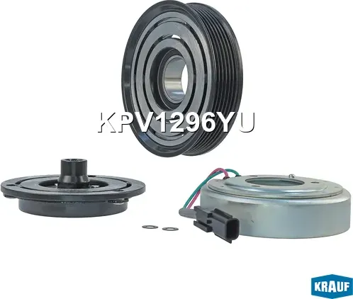 Шкив компрессора кондиционера в сборе Krauf. Артикул KPV1296YU