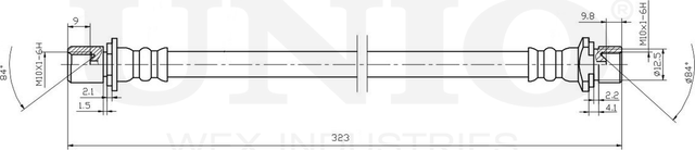 Шланг тормозной (Unio). Артикул BRH-10089