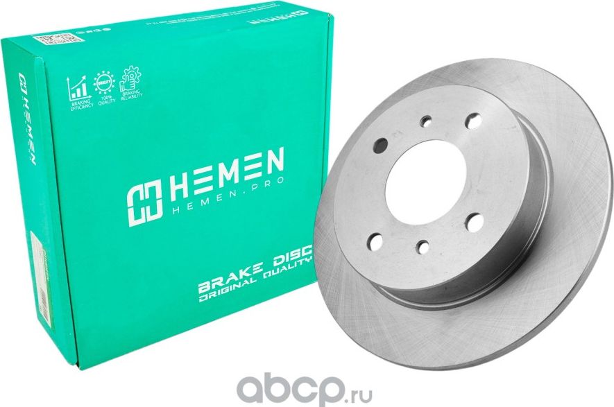 Диск тормозной задний Nissan Almera II 00-06, Primera 90-02, диам. 258 () (Hemen). Артикул HTS049