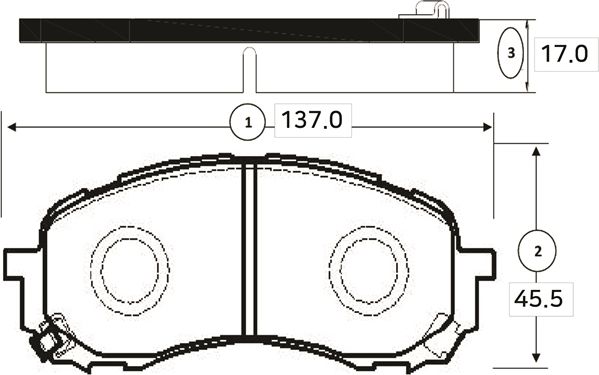 Тормозные колодки CTR. Артикул GK1011