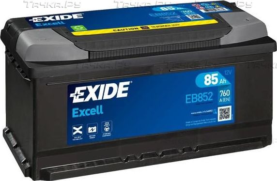 Аккумулятор Exide Excell ** для BMW 5 III (E34) 1987-1996. Артикул EB852