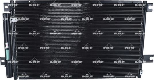 Радиатор кондиционера (конденсатор) NRF (алюминий). Артикул 35629