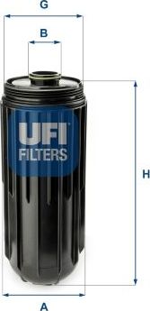 Масляный фильтр UFI. Артикул 65.087.00