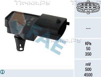 Датчик абсолютного давления (ДАД, MAP) FAE для Suzuki Grand Vitara III 2005-2015. Артикул 15045