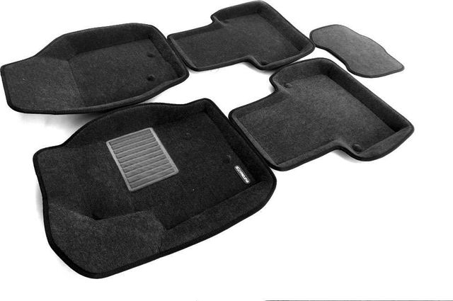 Коврики текстильные Euromat 3D Business для салона Volvo XC90 2002-2014 СЕРЫЕ. Артикул EMC3D-005508G