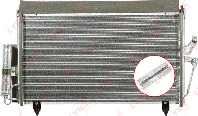 Радиатор кондиционера (конденсатор) LYNXauto для Mitsubishi Airtrek 2002-2007. Артикул RC-0075
