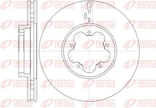 Тормозной диск Remsa. Артикул 61022.10