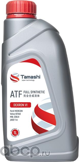 МАСЛО АКПП ATF DEXRON VI (Ford MERCON, MB 236.41, Volvo 97341, DEXRON II/III) 1л (Tamashi) Tamashi. Артикул ATFTDEX1
