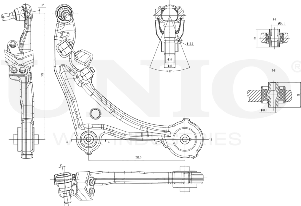 Рычаг подвески (Unio). Артикул SSP-40133