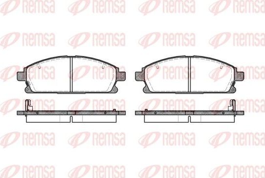 Тормозные колодки Remsa. Артикул 0674.12