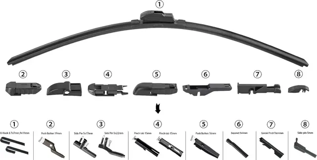 ЩЕТКА СТЕКЛООЧИСТИТЕЛЯ БЕСКАРКАСНАЯ 530ММ (Metaco). Артикул 9500530A 