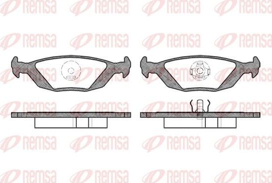 Тормозные колодки Remsa. Артикул 0155.20