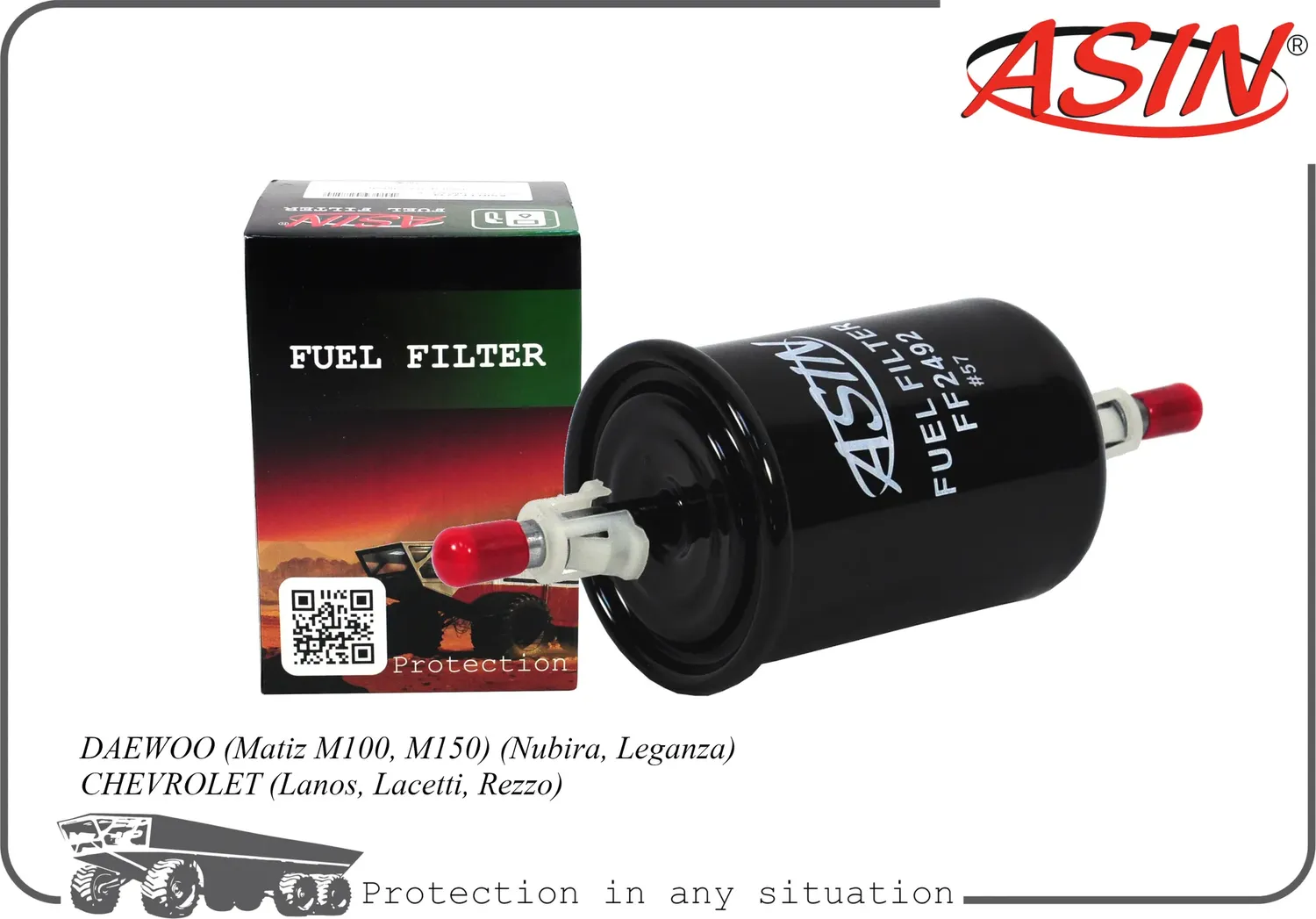 Фильтр топливный (Asin). Артикул ASINFF2492
