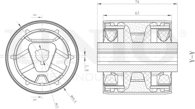 Сайлентблок рычага подвески (Unio). Артикул RMP-20081