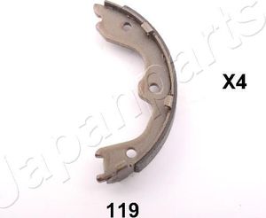 Тормозные колодки (стояночная тормозная система) Japanparts задние для Infiniti QX50 I 2013-2017. Артикул GF-119AF
