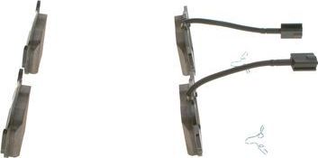 Тормозные колодки Bosch (Low-Metallic) задние для Alfa Romeo Stelvio 2016-2026. Артикул 0 986 424 848