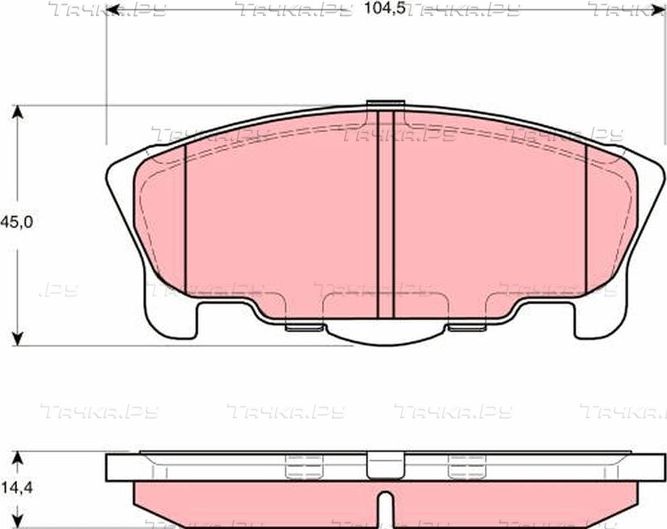 Тормозные колодки TRW. Артикул GDB3320