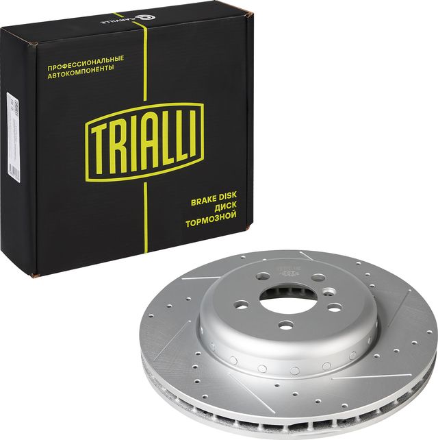 Тормозной диск Trialli передний для BMW iX3 I (G08) 2020-2026. Артикул DF 007sp