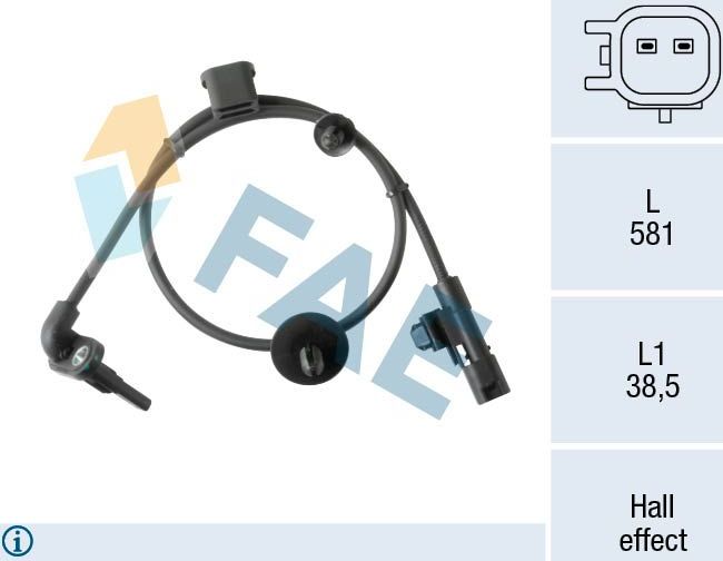Датчик ABS FAE. Артикул 78519