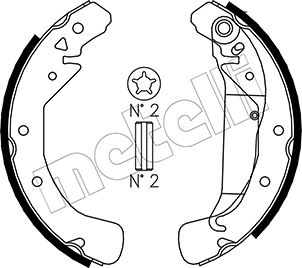 Тормозные колодки Metelli. Артикул 53-0311