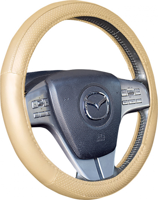 Оплётка на руль Hadar Rosen Napoli (размер XL, искусственная кожа, цвет БЕЖЕВЫЙ). Артикул 30368