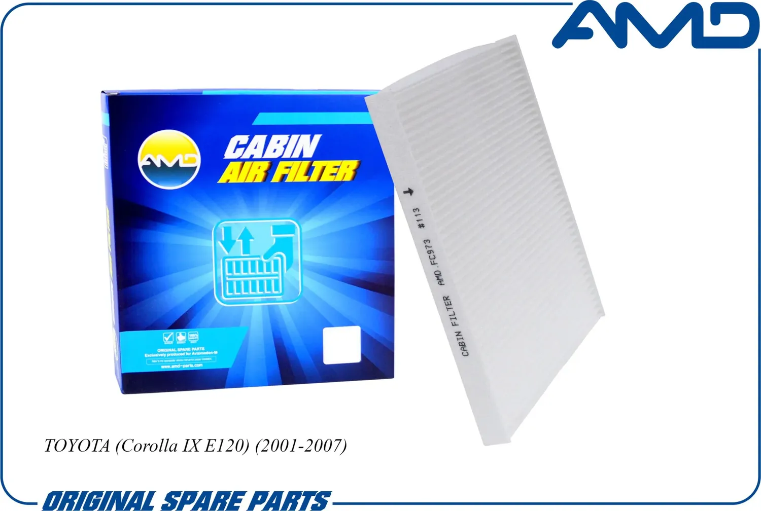 Фильтр салонный TOYOTA (AMD). Артикул AMD.FC973
