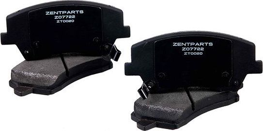 Тормозные колодки Zentparts. Артикул Z07722