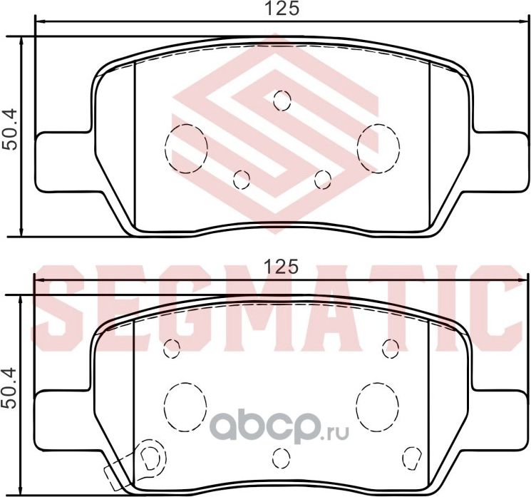 Колодка торм диск зад (Segmatic). Артикул SGBP2735