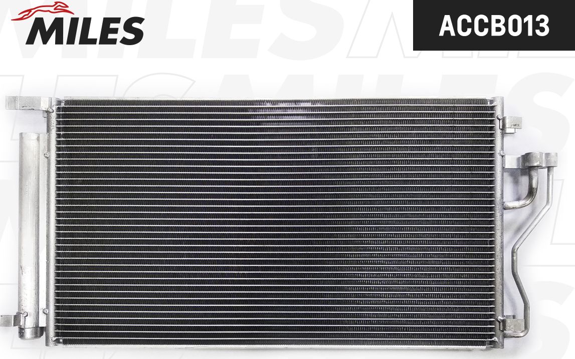 Радиатор кондиционера (конденсатор) Miles (алюминий). Артикул ACCB013
