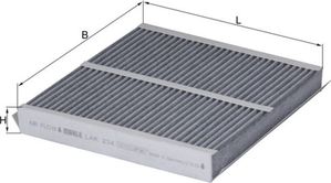 Салонный фильтр Mahle-Knecht для Alpina Roadster Z4 2003-2005. Артикул LAK 234