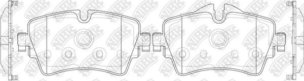 Тормозные колодки NiBK передние для MINI Hatch III (F55/F56) 2013-2026. Артикул PN0573
