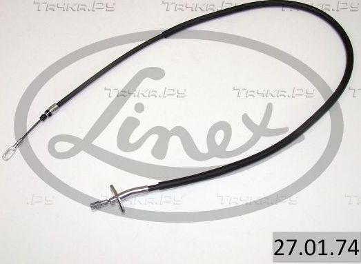 Трос ручника (тросик ручного тормоза) Linex. Артикул 27.01.74
