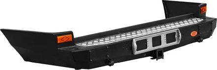 Бампер силовой OJ задний с возможностью установки калиток для Toyota Land Cruiser 100 1998-2007. Артикул 03.121.01