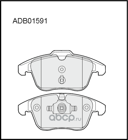 Колодки тормозные дисковые передние Allied Nippon HD ADB01591HD Япония 1/10 комп Allied Nippon. Артикул ADB01591HD