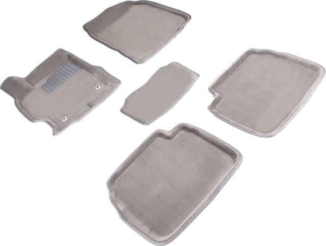 Коврики Seintex 3D ворсовые для салона Mazda 6 II 2008-2012 Серые. Артикул 71726