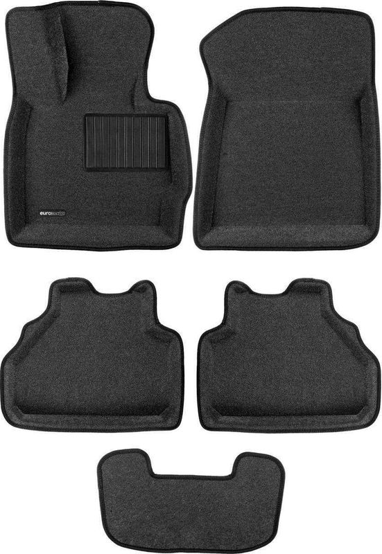 Коврики текстильные Euromat 3D Business для салона BMW X4 F26 2014-2018 СЕРЫЕ. Артикул EMC3D-001210G