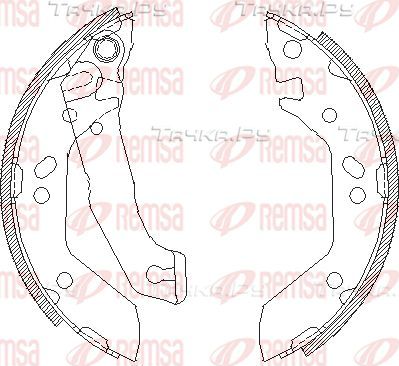 Тормозные колодки Remsa задние для Hyundai Accent I 1994-2000. Артикул 4140.00
