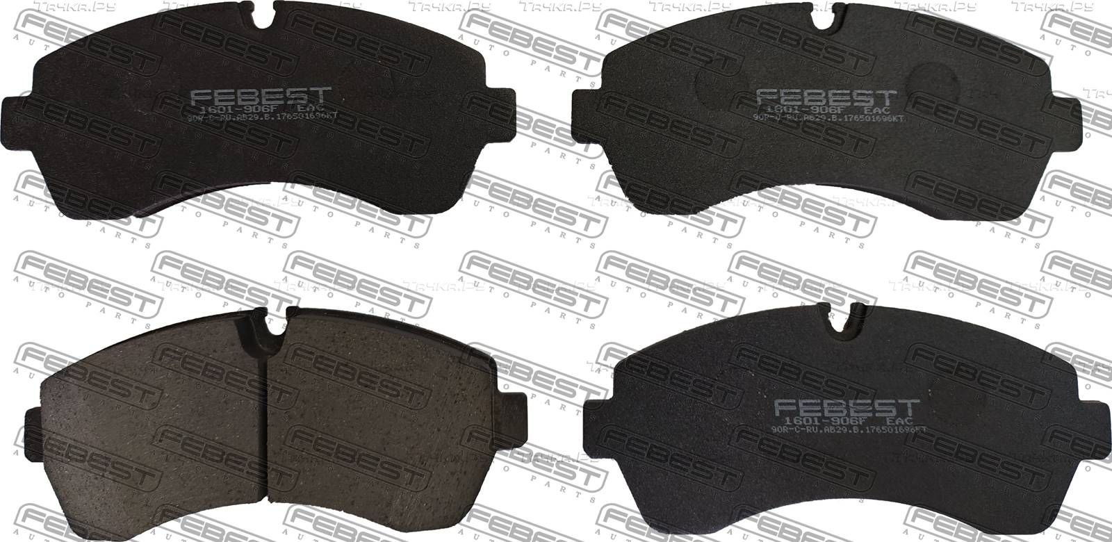 Тормозные колодки Febest. Артикул 1601-906F