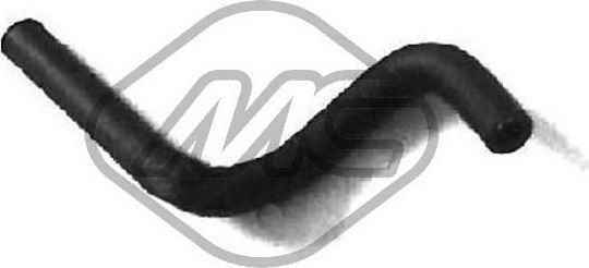 Патрубок системы охлаждения (радиатора) Metalcaucho (Резина с тканевым включением). Артикул 08391