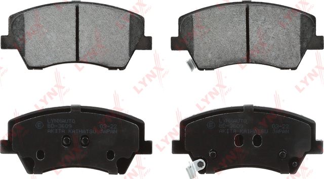 Тормозные колодки LYNXauto. Артикул BD-3609