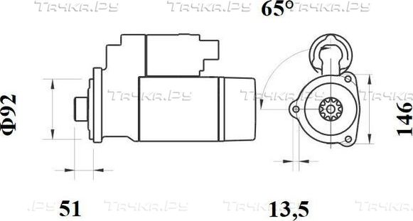 Стартер Mahle для Renault Premium I 1996-2006. Артикул MS 758