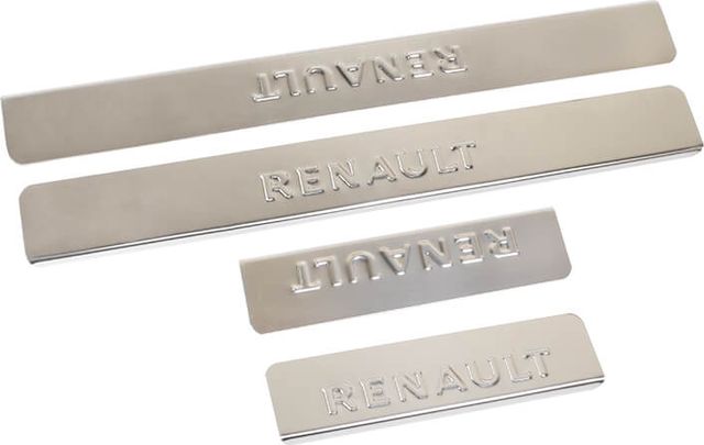 Накладки Ладья на внутренние пороги (штамп) для Renault Fluence 2010-2012. Артикул 014.17.161