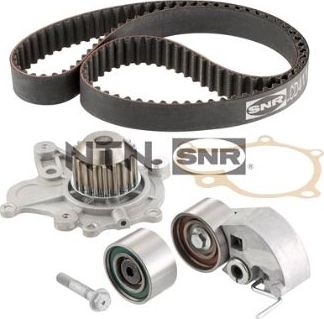 Помпа (водяной насос) с комплектом ремня ГРМ NTN / SNR. Артикул KDP470.241