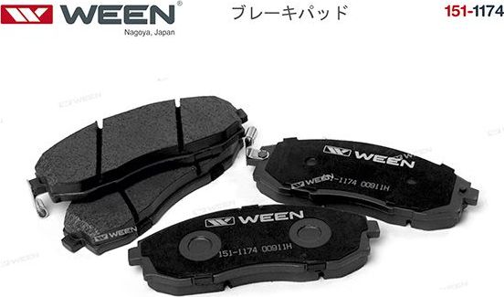 Тормозные колодки WEEN. Артикул 151-1174
