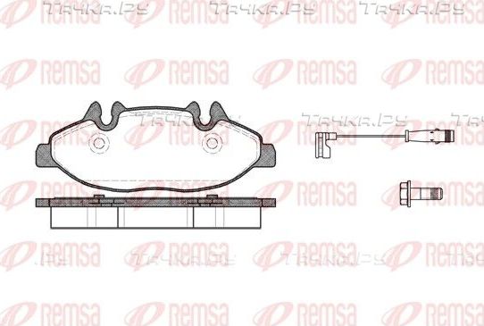 Тормозные колодки Remsa передние для Mercedes-Benz Viano I (W639) 2003-2014. Артикул 1109.02